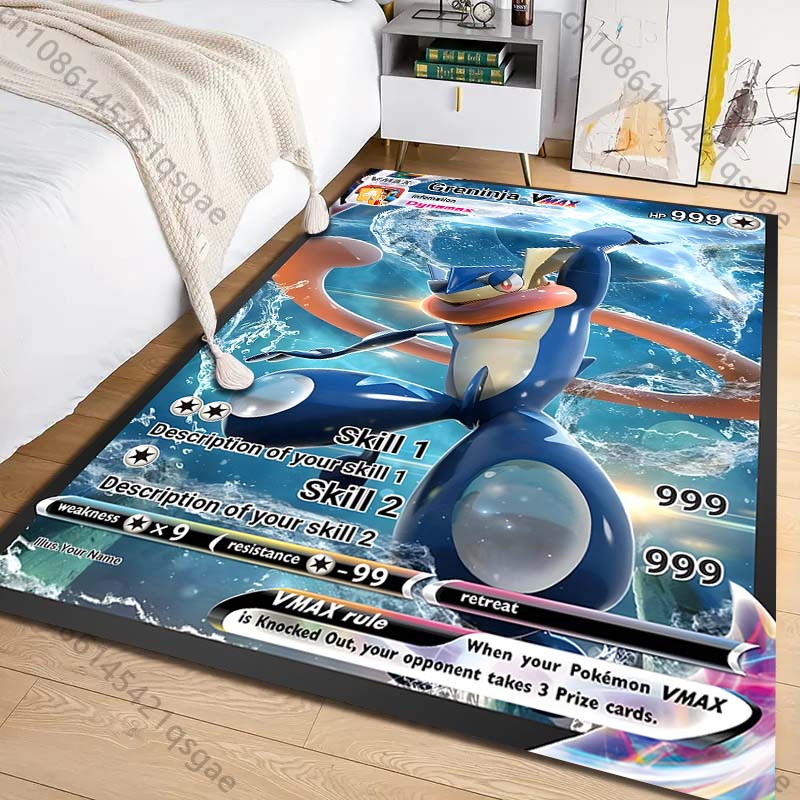 Commercial Printing & Packaging Pvt Ltd - 1PC Pokémon Greninja Cards Print Carpet
