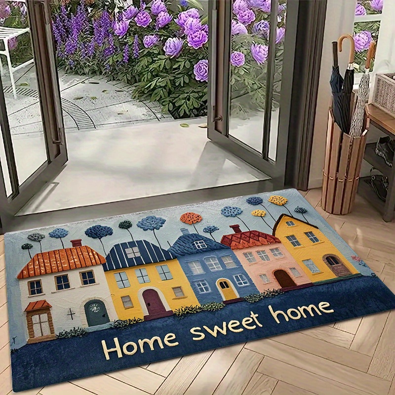 Home Sweet Home Flannel Doorma - đánh giá và giá Commercial Printing House