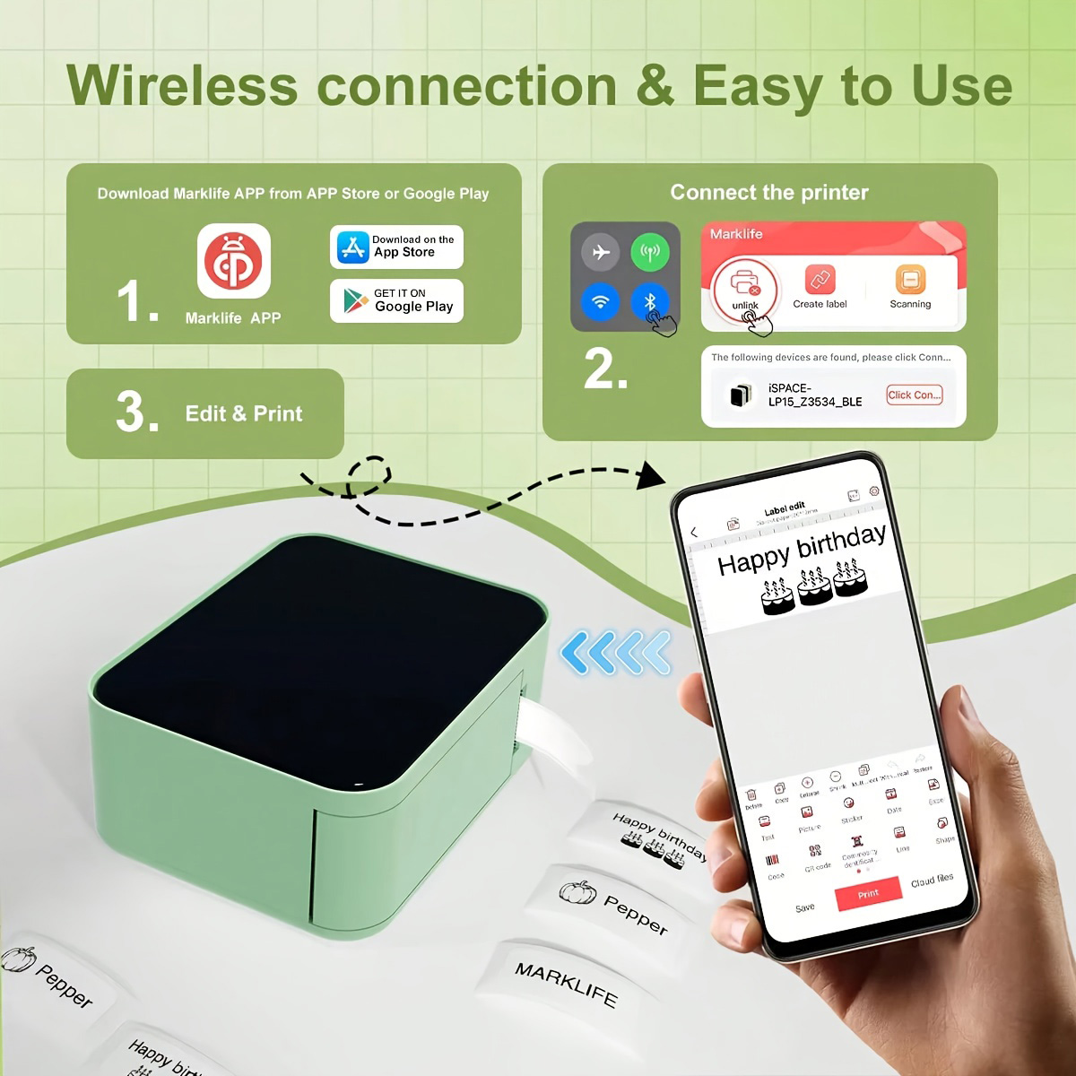 Marklife P15 Label Printer Por - đánh giá và giá Commercial Printing Network