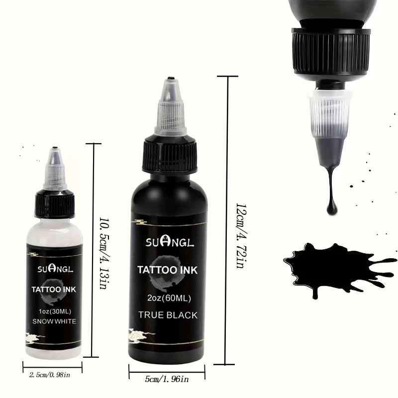 SUANGL Tattoo Ink Set Black Wh - đánh giá và giá White Toner Transfer Paper