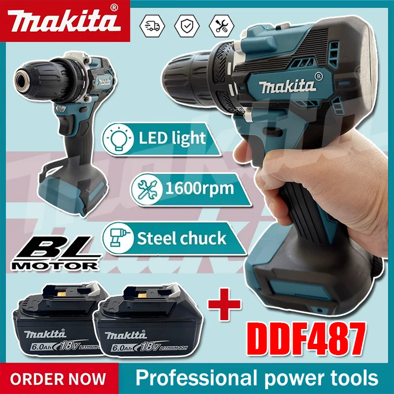 Makita DDF487 Brushless screwd - đánh giá và giá Makita Drill Ddf484